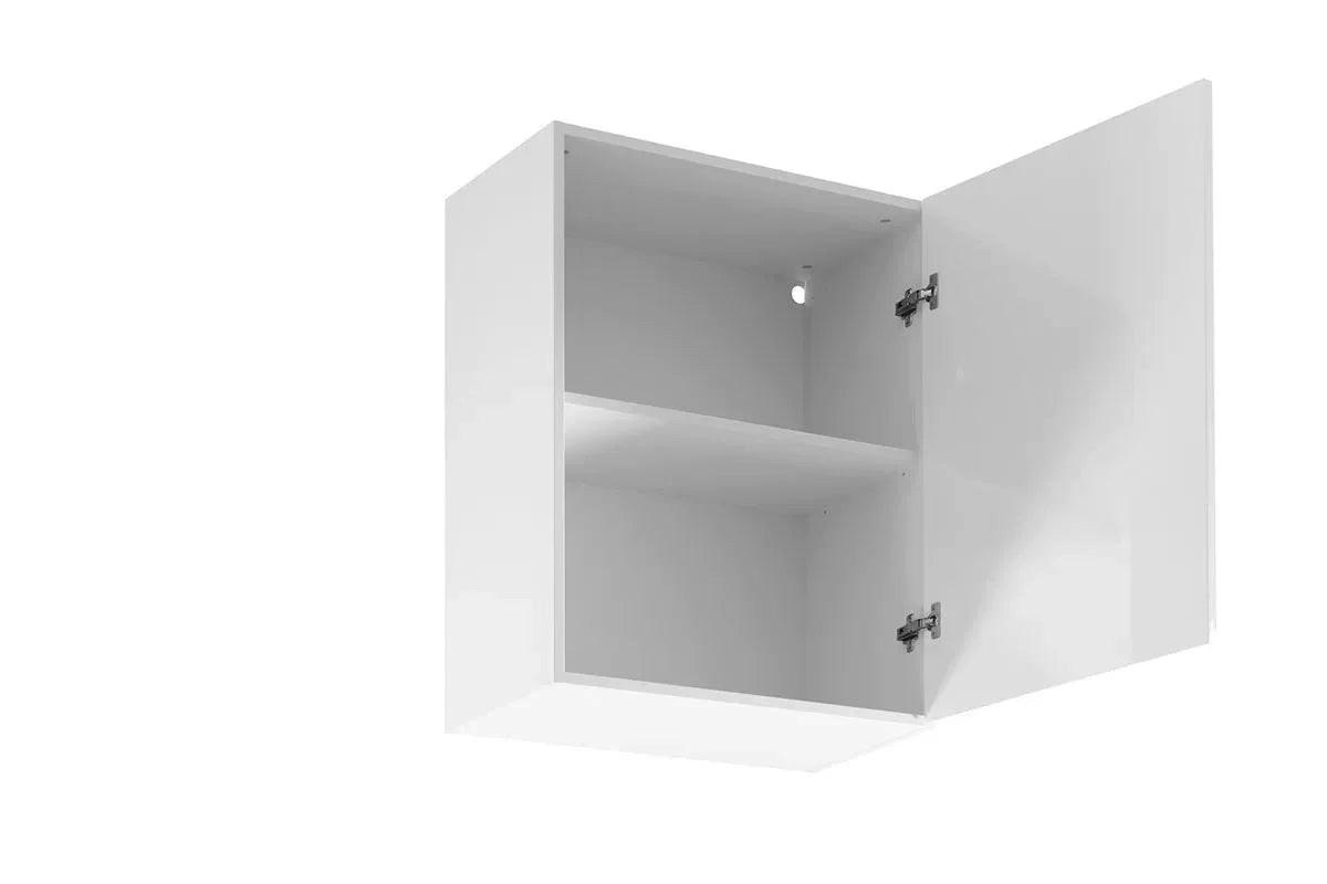 HÄNGESCHRANK – 60 cm – G60 – Velmora – Weiß / Weiß Hochglanz - Weiß Hochglanz, Holzwerkstoff (60/72/32cm) - ROYAL24_MARKT