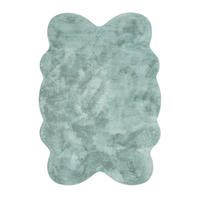 KURZFLORTEPPICH 140/200 cm Pelt 640 - Türkis, Textil (140/200cm) - Paco Home