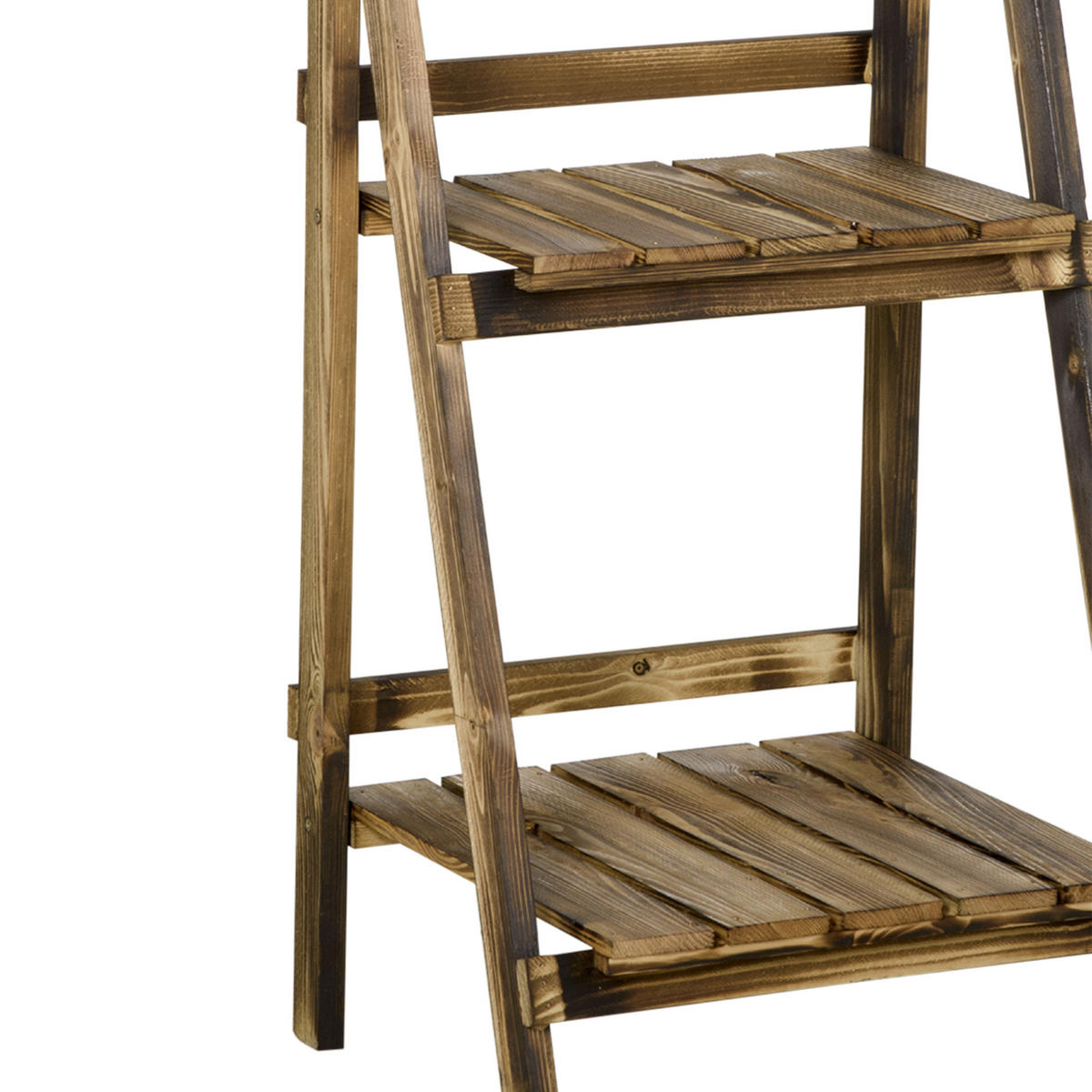 PFLANZENSTÄNDER DE-05319 3 Etagen, klappbar, Holz Dunkelbraun - Braun, Holz (40/37/93cm) - ComfortXL