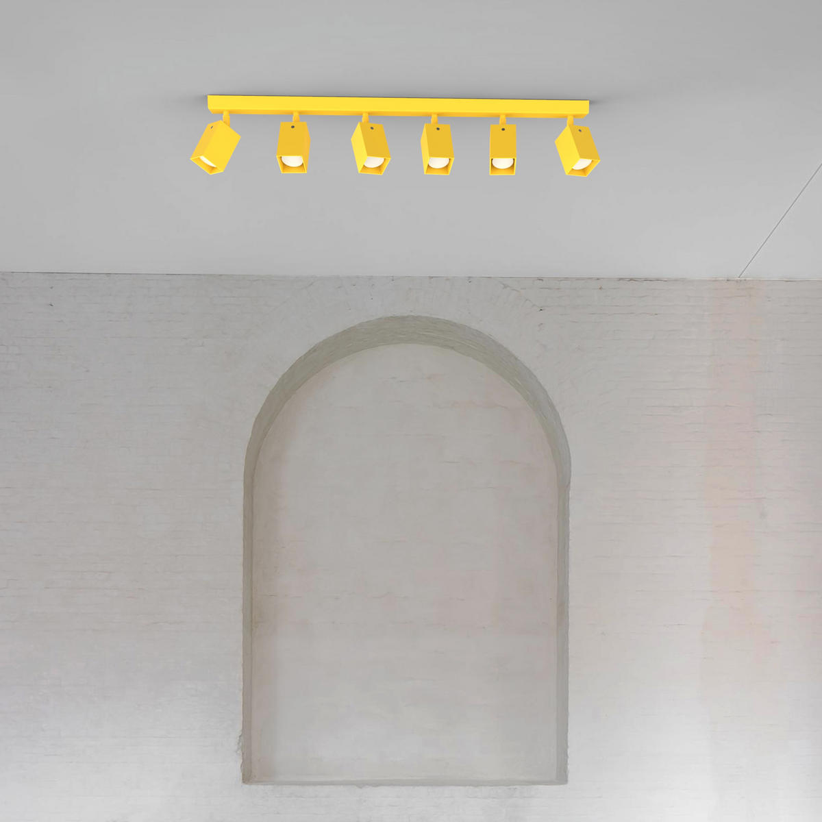 DECKENLEUCHTE - Gelb, Metall (6/90/18cm) - Lumicom