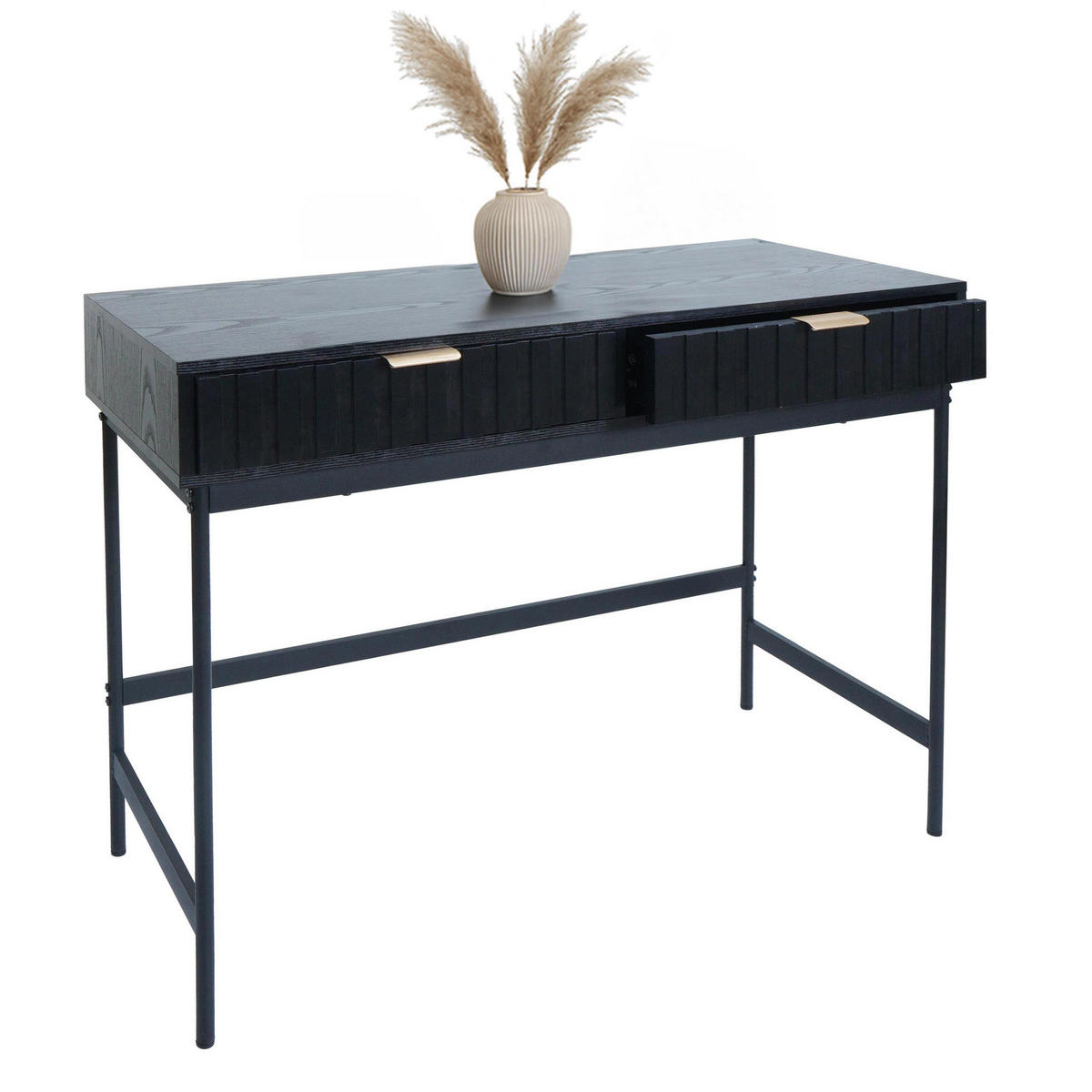 KONSOLENTISCH eckig Schwarz - Schwarz, Holzwerkstoff (40/100/85cm) - MCW