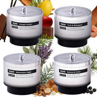 DUFTKERZE 4er Set Tabakwhisky - Multicolor, Paraffin (11cm)