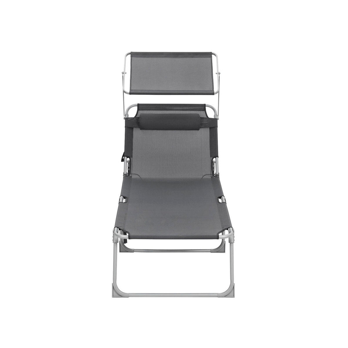 SONNENLIEGE GARTENLIEGE - Grau, Textil (200/38/71cm) - Hansiro