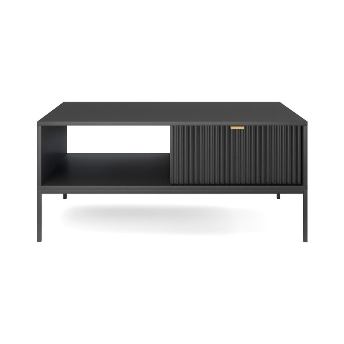 COUCHTISCH SCHWARZ - Schwarz, Holzwerkstoff (68/104/48cm) - FURNLUX