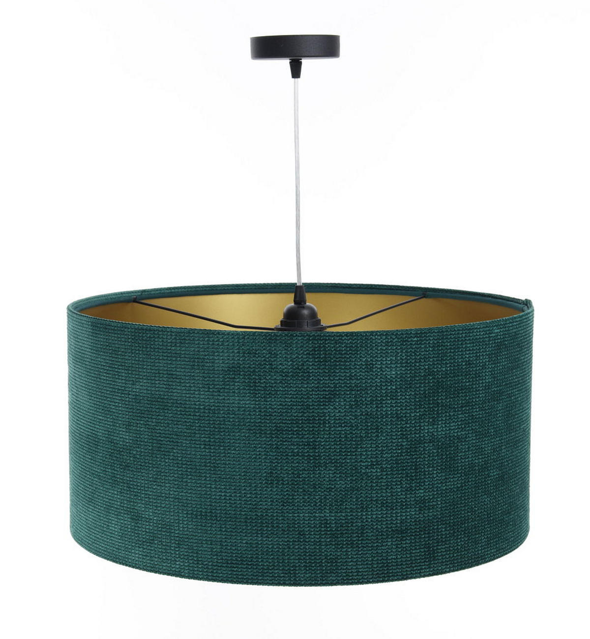 HÄNGELEUCHTE Grün 40/20 cm - Goldfarben/Grün, Kunststoff (40/0.4/20cm) - ONZENO