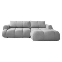 ECKSOFA Mitto, Seite: Rechts - Hellgrau/Schwarz, Holz/Kunststoff (270/173cm) - MIRJAN24
