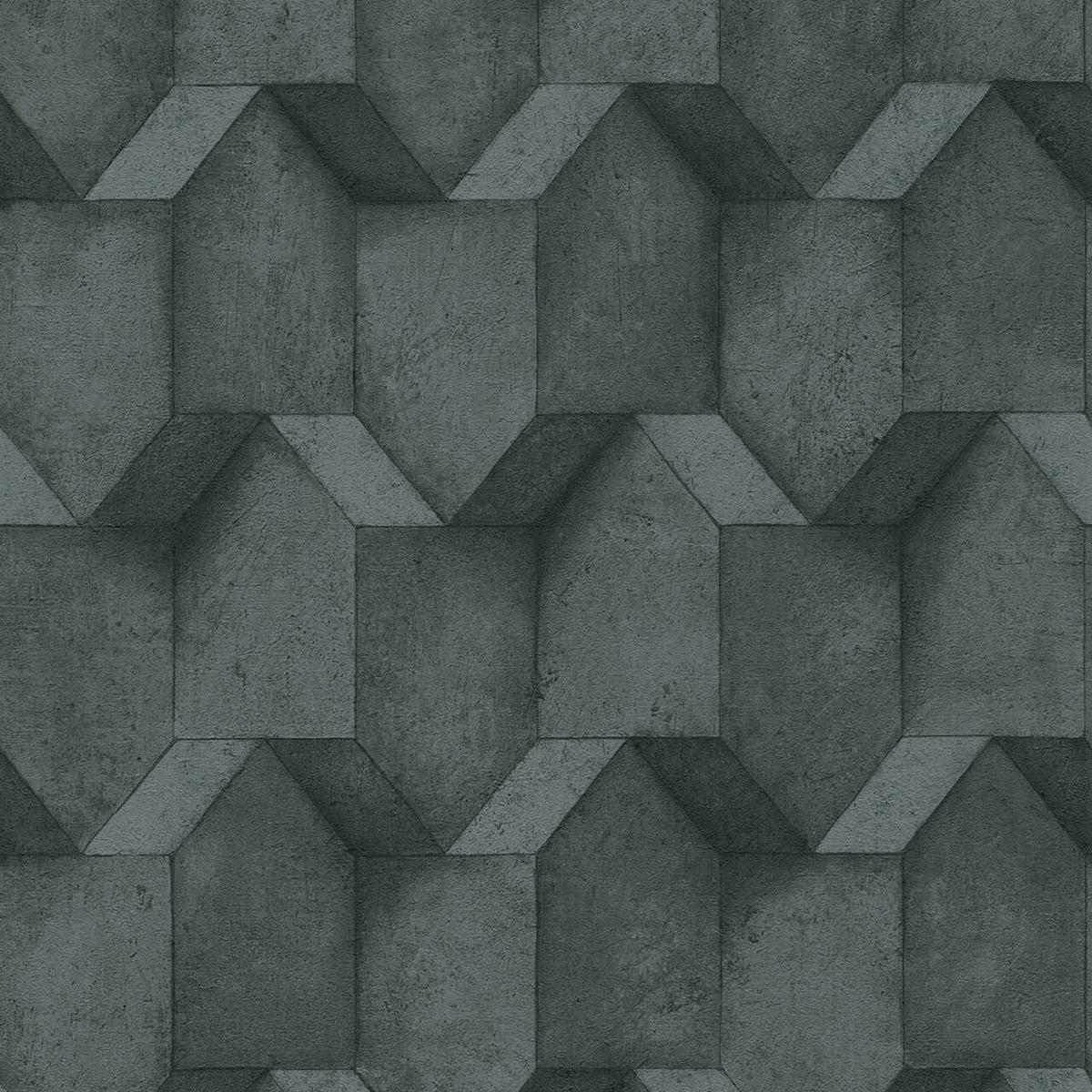 VLIESTAPETE Grau 53/1005 cm - Schwarz, Textil (53/1cm) - KUNSTLOFT