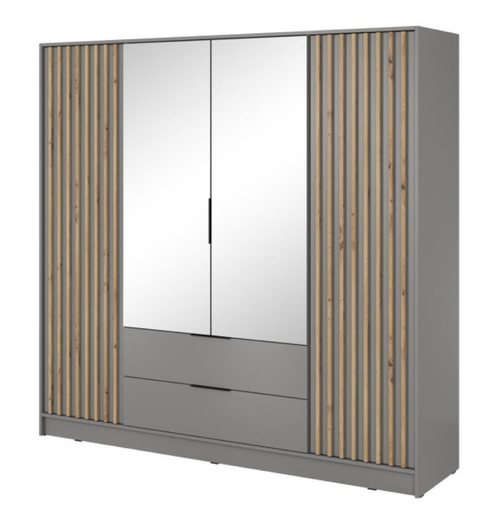 Sepro Meble Schrank Grau 206x200x51 cm