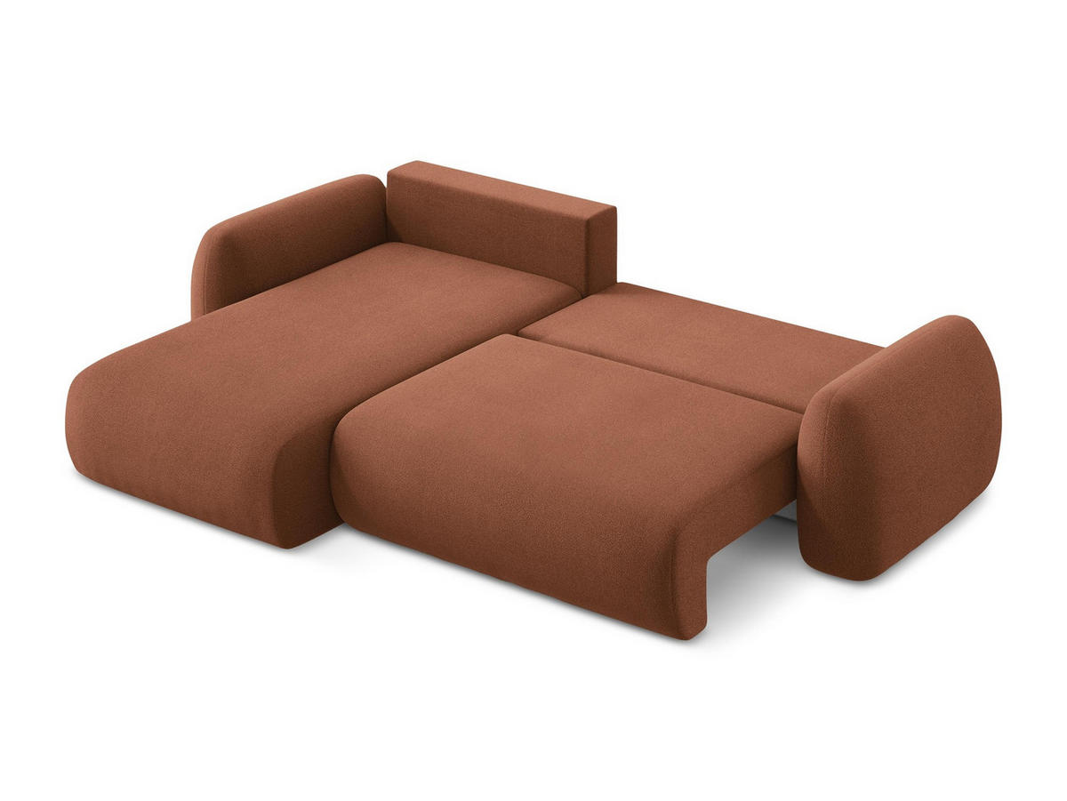 POUF Chenille Stoff Blau - Blau/Schwarz, Holzwerkstoff/Kunststoff (94/40/89cm) - Makamii