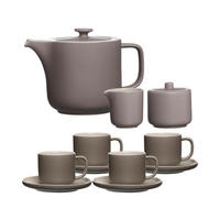 TEESERVICE Jasper taupe 11er Set - Taupe, Keramik (1/1/1cm) - Ritzenhoff Breker