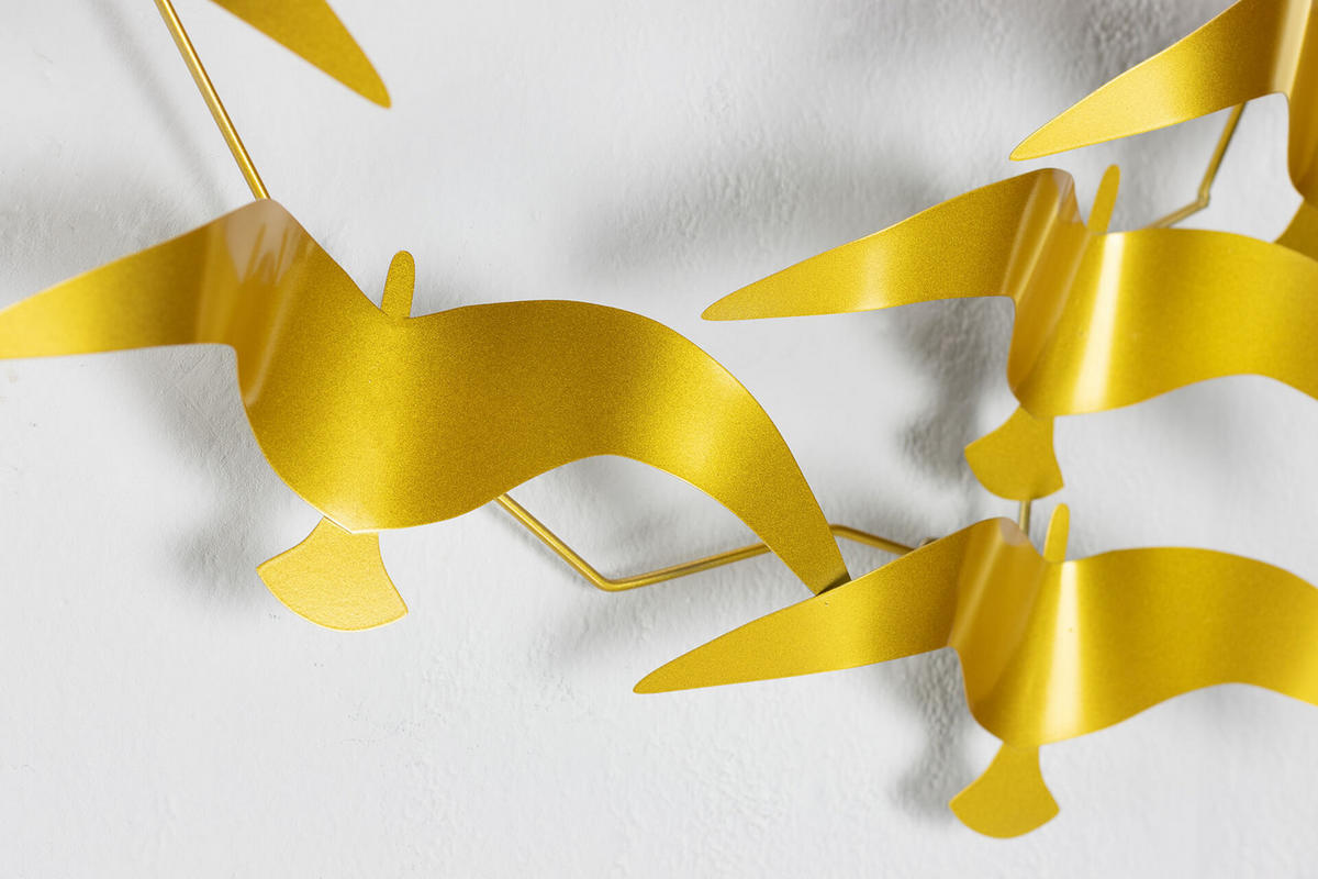 WANDDEKO Gold 121/53 cm - Goldfarben, Metall (3.1/53/6cm) - KUNSTLOFT
