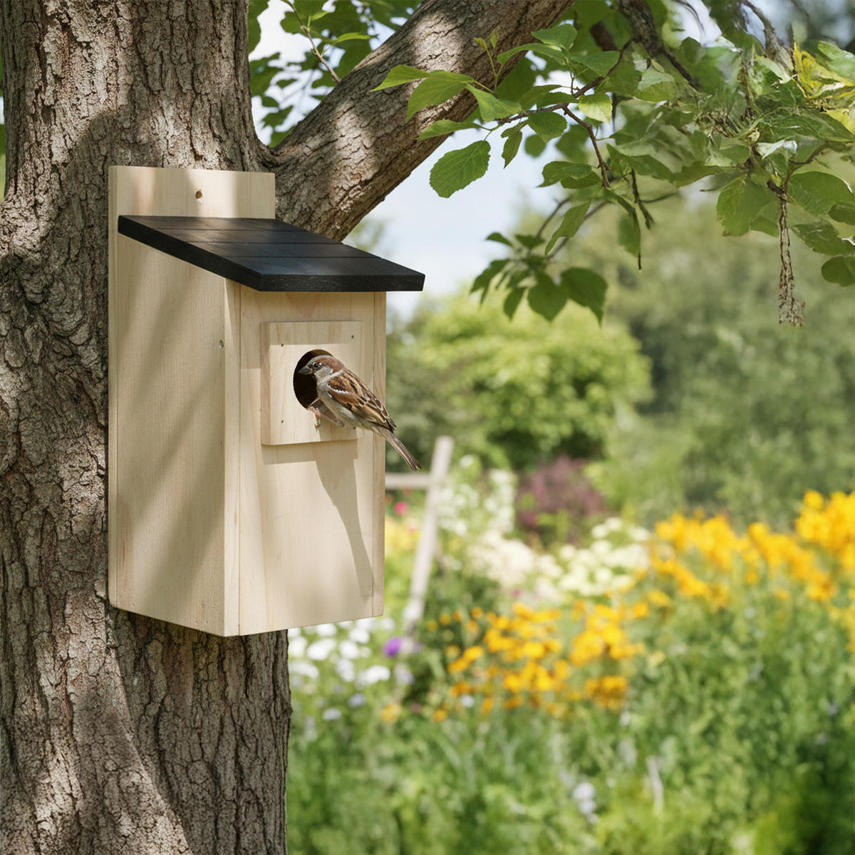 NISTKASTEN - Hellbraun, Holz (16/27/12cm) - Relaxdays