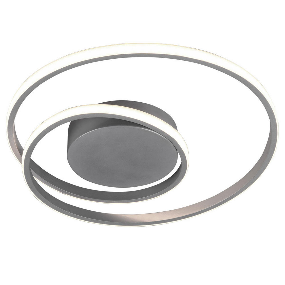 LED DECKENLEUCHTE Zibal Silber Metall - Silberfarben, Metall (39/39/7cm)