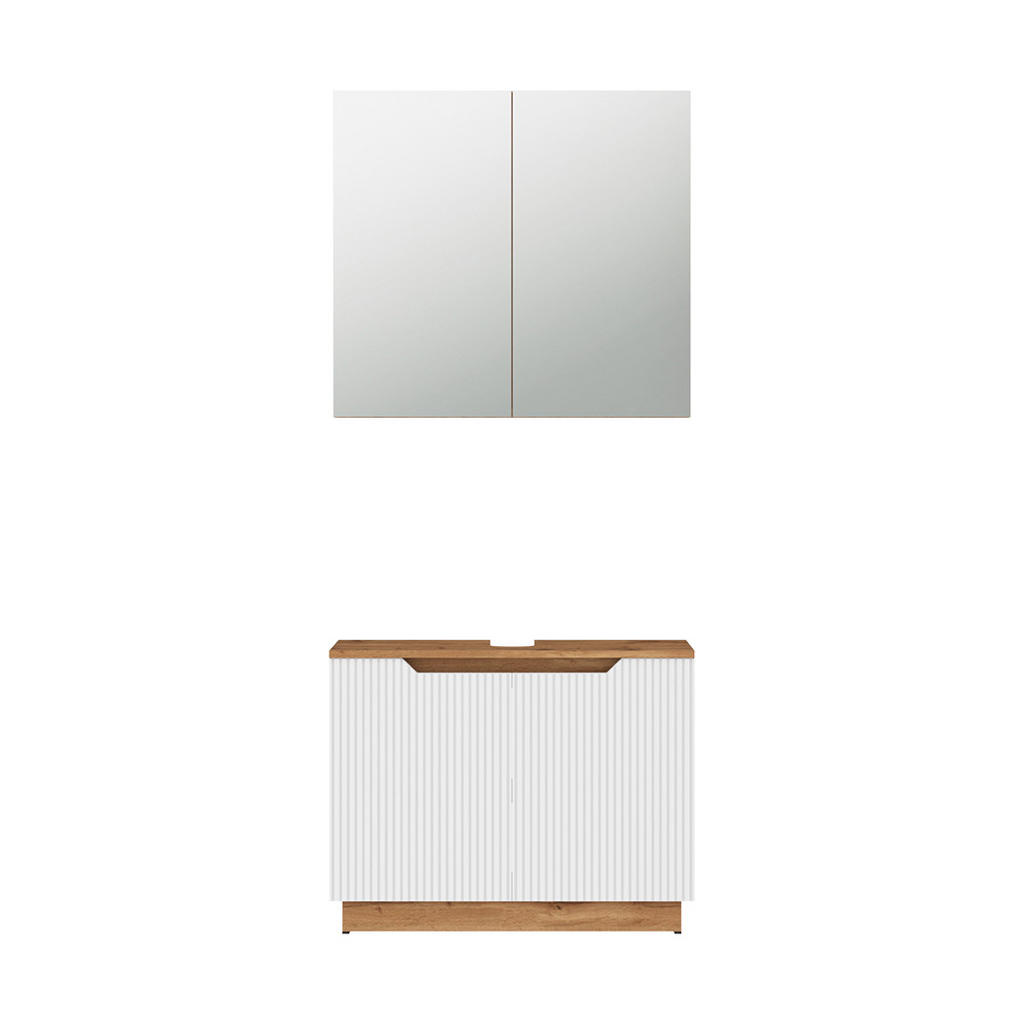 SET MOBILIER BAIE Lotta, Alb, 2 piese