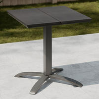 GARTENTISCH Florian 1 Schwarz 66 / 66 /72 cm - Schwarz, Metall (66/66/72cm) - Mömax