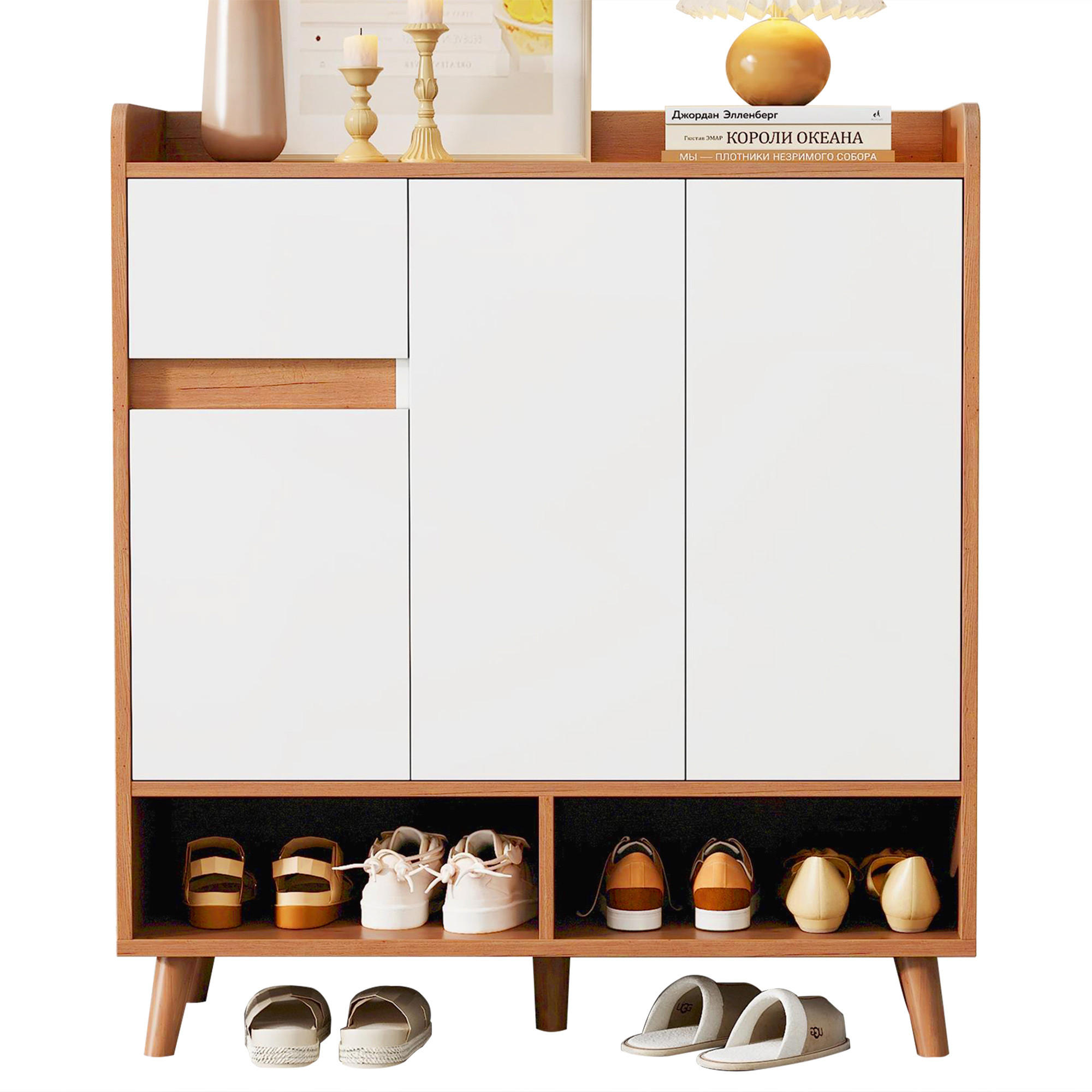 KOMMODE Sideboard minimalistisch Organizer 90x35x99cm - Multicolor, Holzwerkstoff (35/99/90cm) - FLIEKS