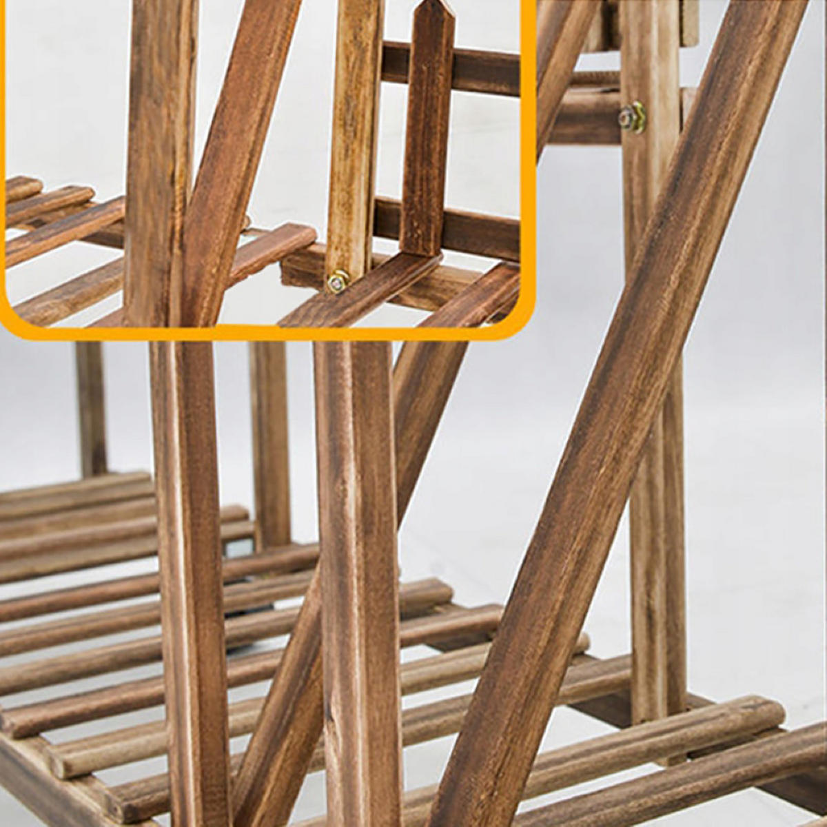 BLUMENSTÄNDER, braun 125/113/25 cm - Braun, Holzwerkstoff (25/125/113cm) - Rexo