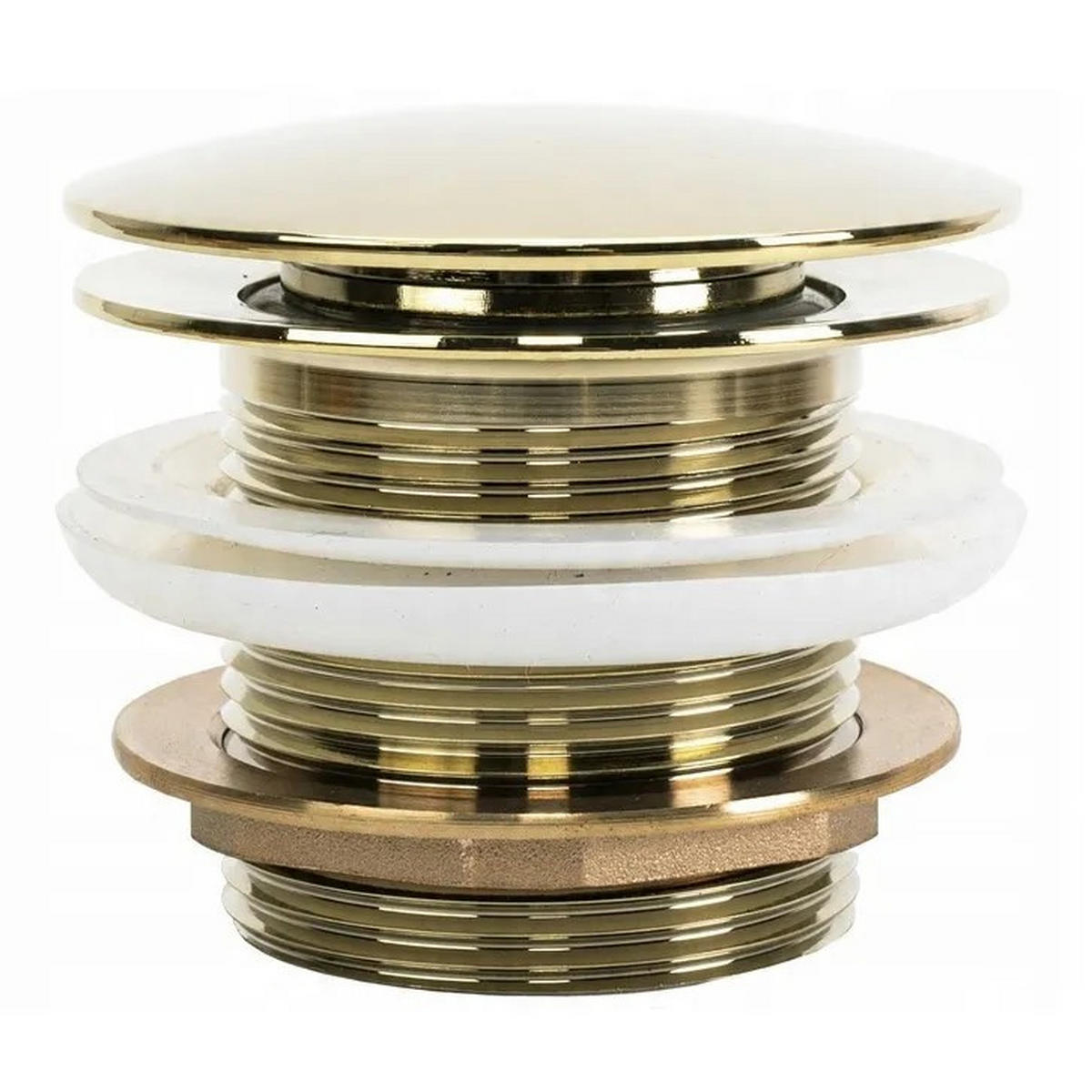 WANNE Stöpsel Klik-klak Rea Gold - Goldfarben, Metall (7/6/7cm) - REA