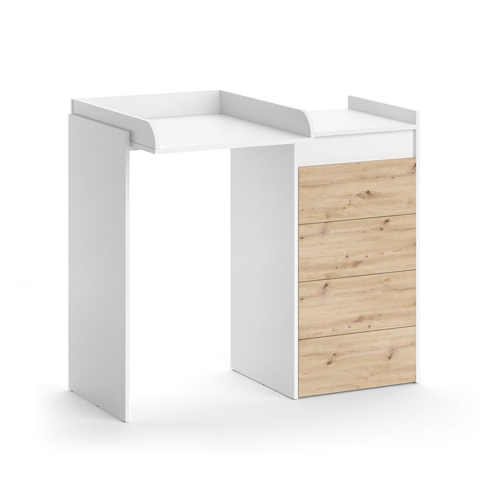 WASCHMASCHINENSCHRANK Alf Weiß 116 x 98 cm mit 4 Schubladen - Weiß, Holzwerkstoff (116/98/50cm) - Vicco