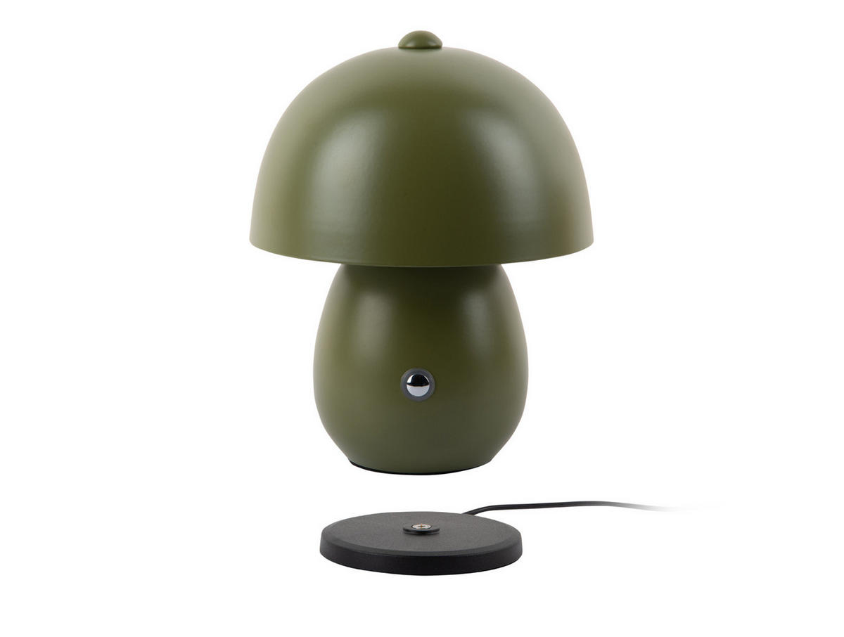 TISCHLAMPE Mono LED 14/14/18 cm - Grün, Metall (14/14/18cm) - Leitmotiv
