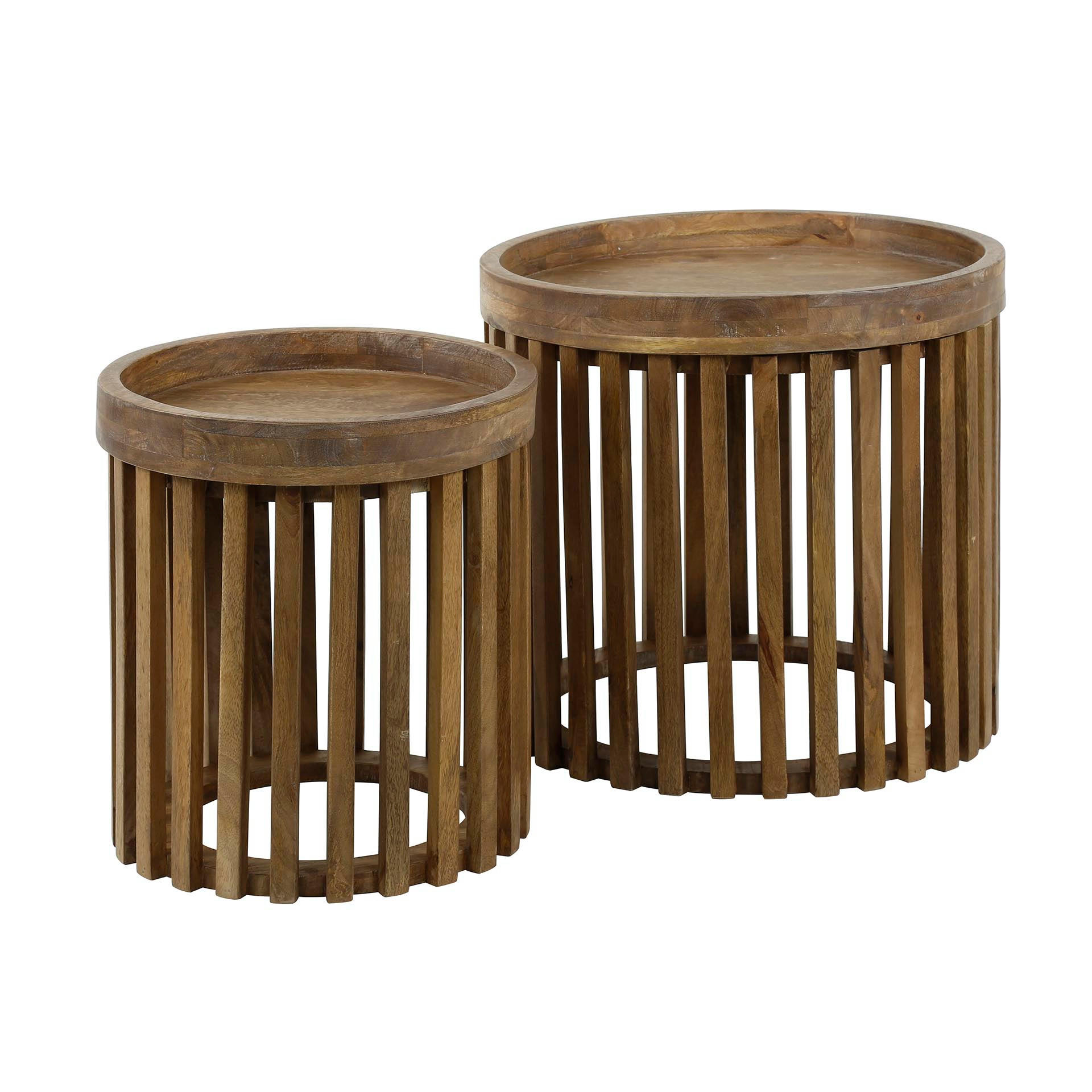 BEISTELLTISCH Tweak Braun 45/45/ 45 cm 2er-Set - Braun, Holz (45/45/45cm) - Hoyz Collection