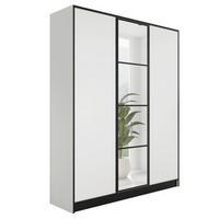 KLEIDERSCHRANK EDEN 3-Türen v1 - 156,4x205x39 cm - Weiß - Weiß, Holzwerkstoff (156.4/205/39cm) - Kier Furniture