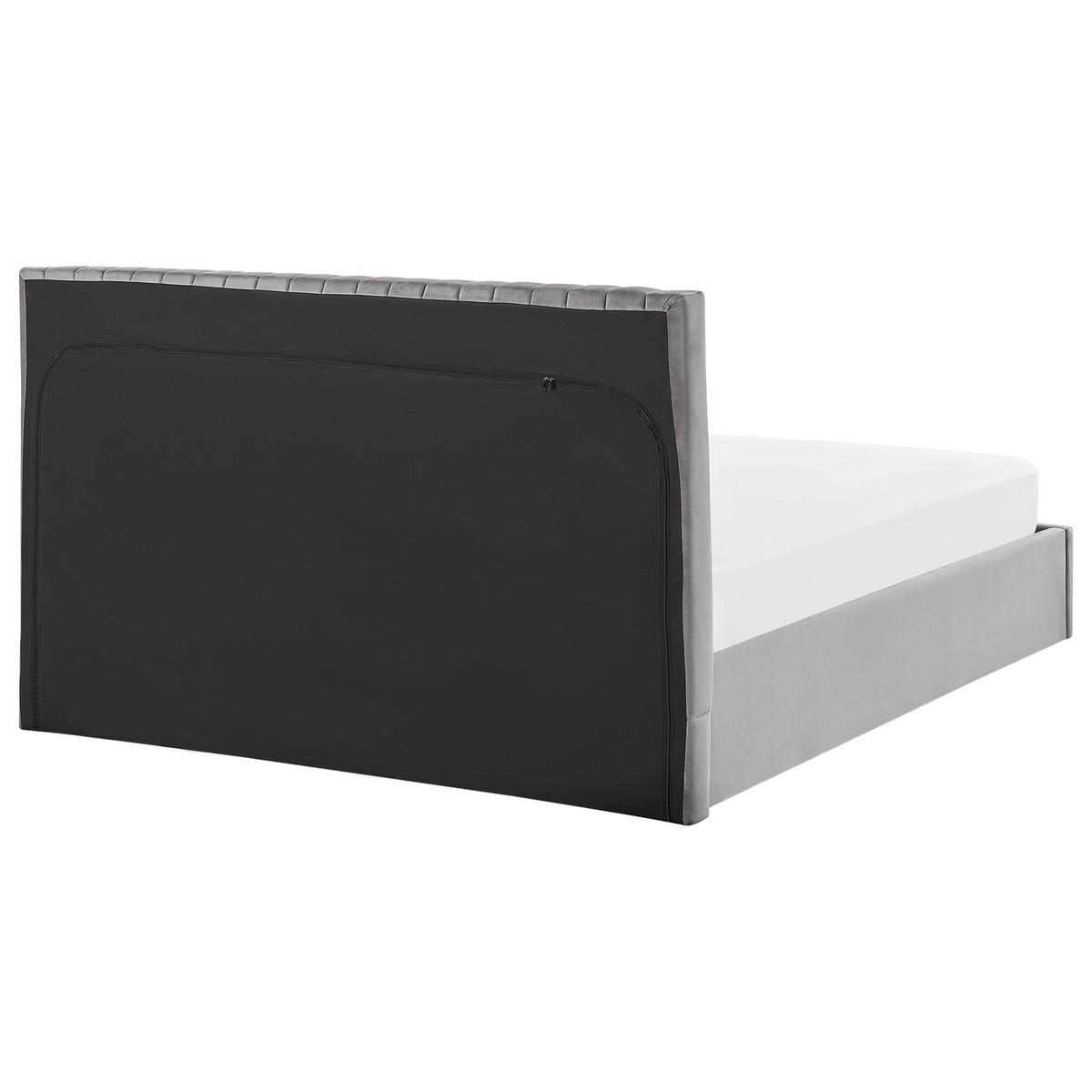 POLSTERBETT 160x200 cm Grau Vion - Grau, Textil (160/200cm) - Beliani