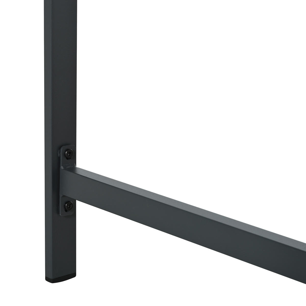 GARTENESSGRUPPE Schwarz/Natur 7-teilig für 6 Personen mit Glastisch - Schwarz, Metall - PANGIVO
