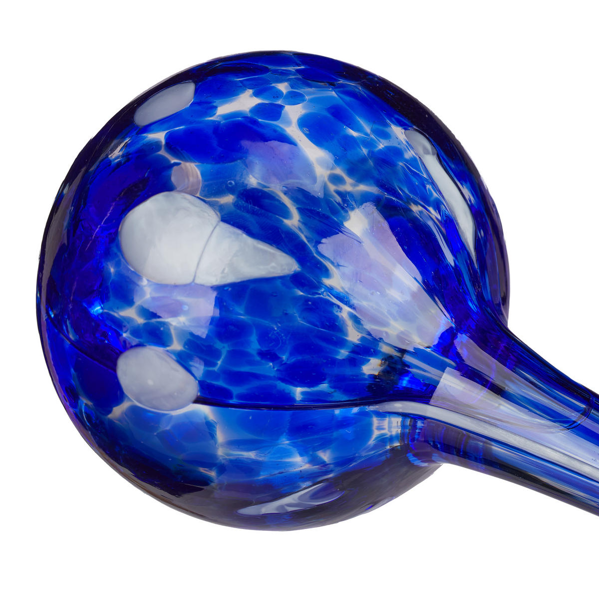 2XBEWÄSSERUNGSKUGEL - Dunkelblau, Glas (9/30/9cm) - Relaxdays