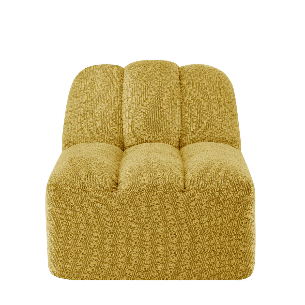 SESSEL ohne Armlehnen aus Granular Fleece, DE-42651, Gelb - Gelb, Textil (78/79/104cm) - ComfortXL