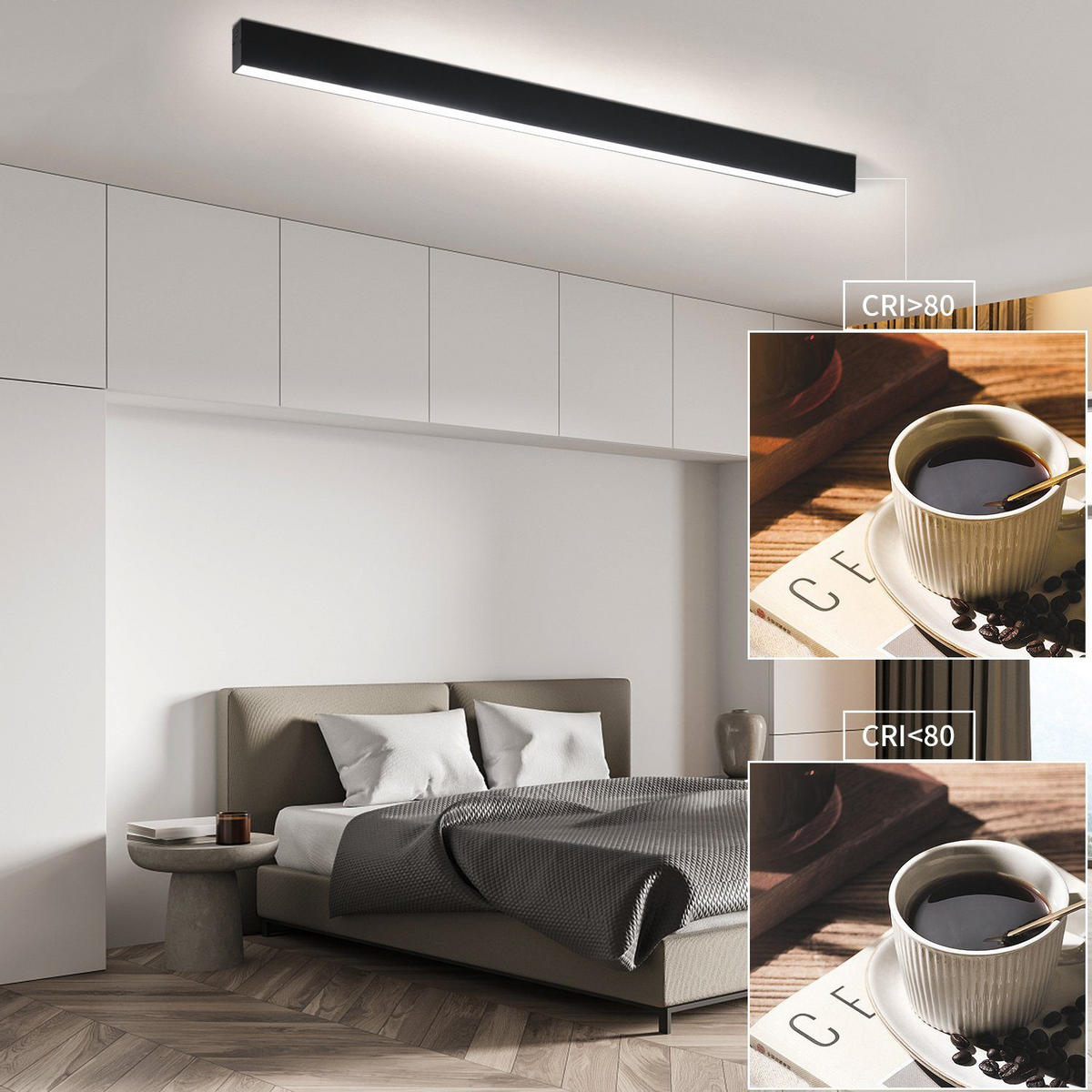 LED-DECKENLEUCHTE Werner 107/4/6 cm - Schwarz, Metall (107/4/6cm) - Nettlife