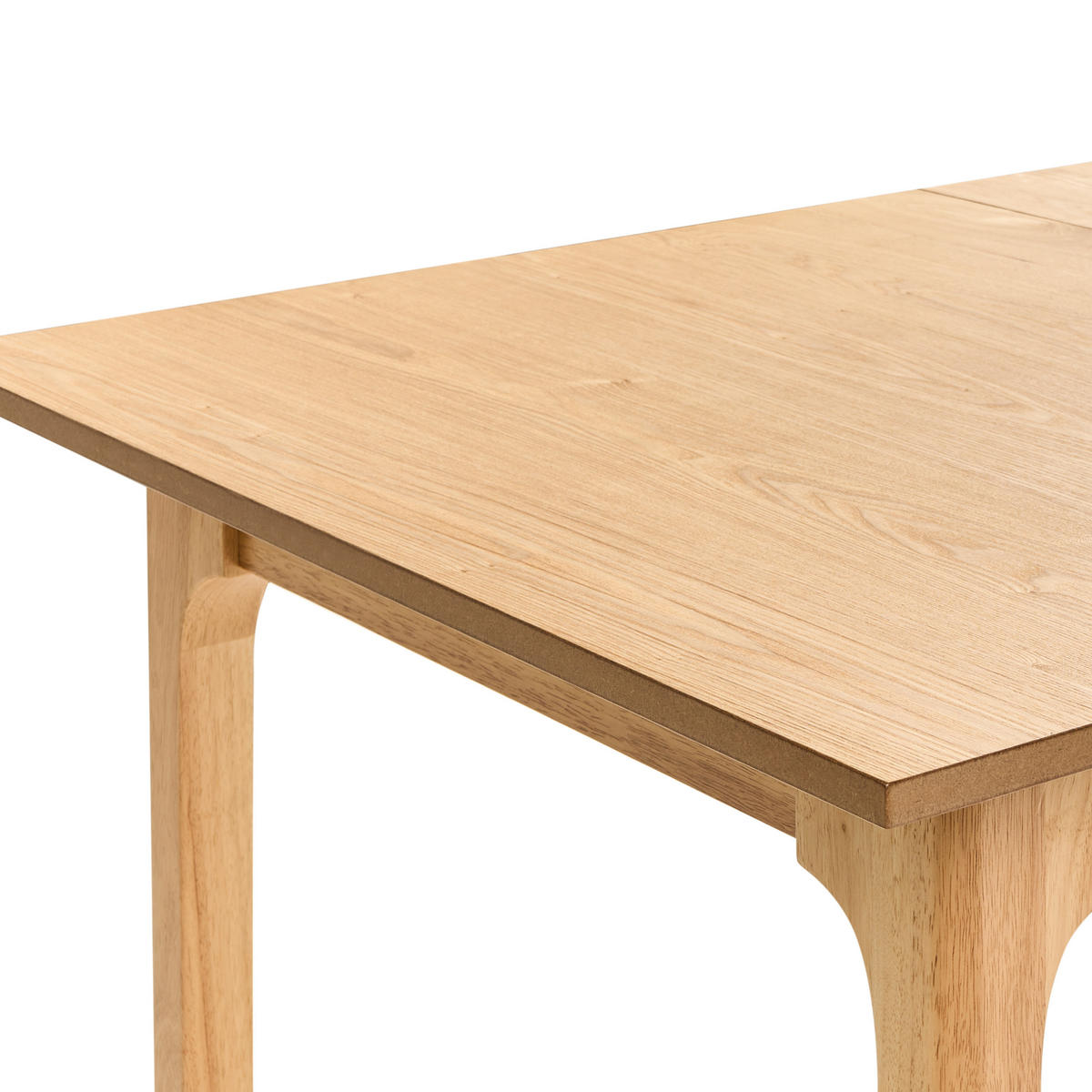 JÍDELNÍ STŮL vysunovací Světlý Jasan 160-200/90 cm Delmas - světle hnědá, kompozitní dřevo (160/90/76cm) - Beliani