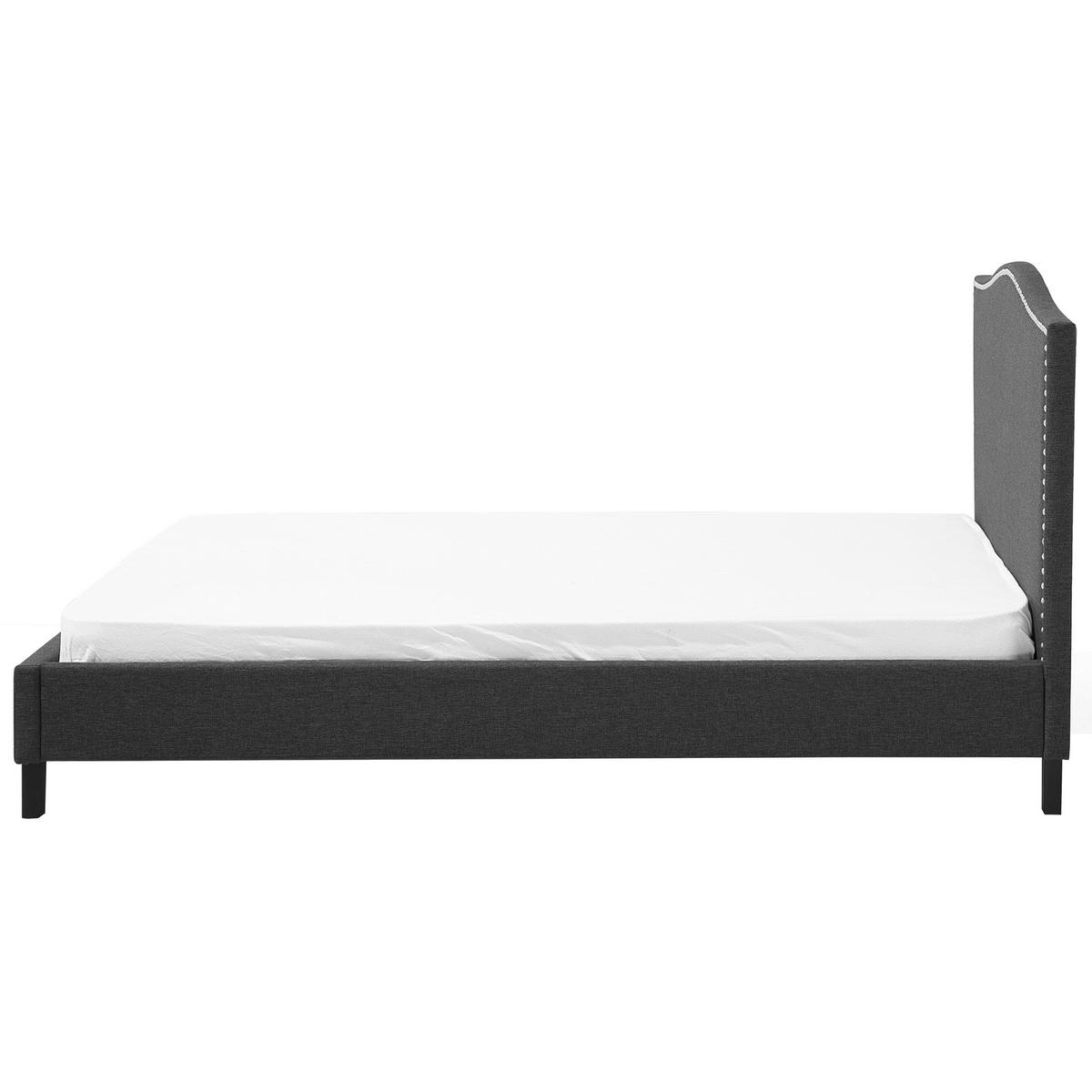 POLSTERBETT 180/200cm Dunkelgrau Montpellier - Dunkelgrau, Textil (180/200cm) - Beliani