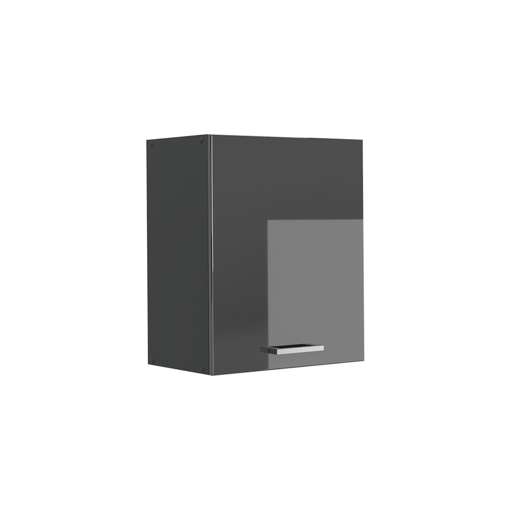 HÄNGESCHRANK R-Line, Anthrazit Hochglanz/Anthrazit, 50 cm - Anthrazit, Holzwerkstoff (50/60/31cm) - Vicco