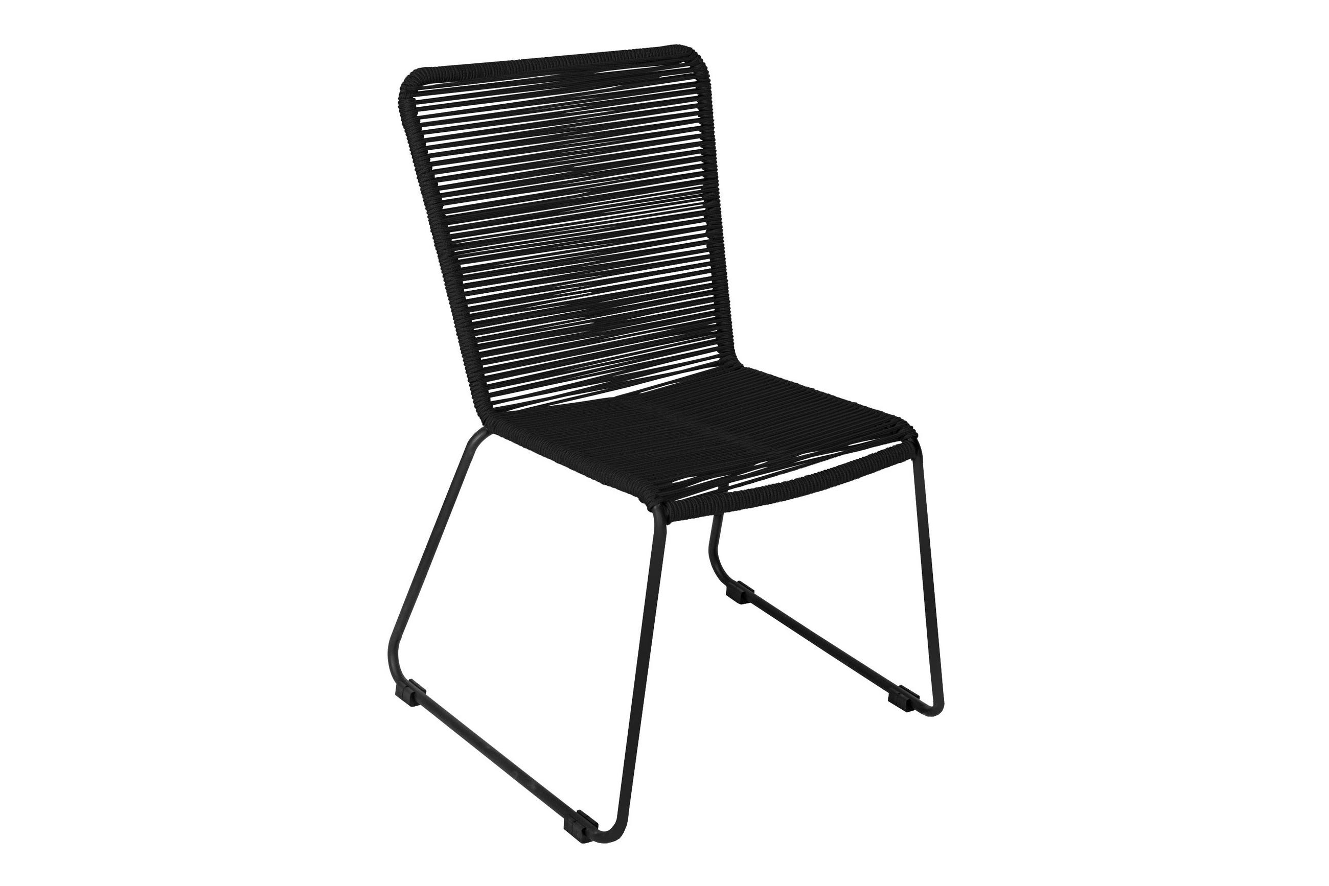 SAM Gartenstuhl Schwarz 58x88x55 cm