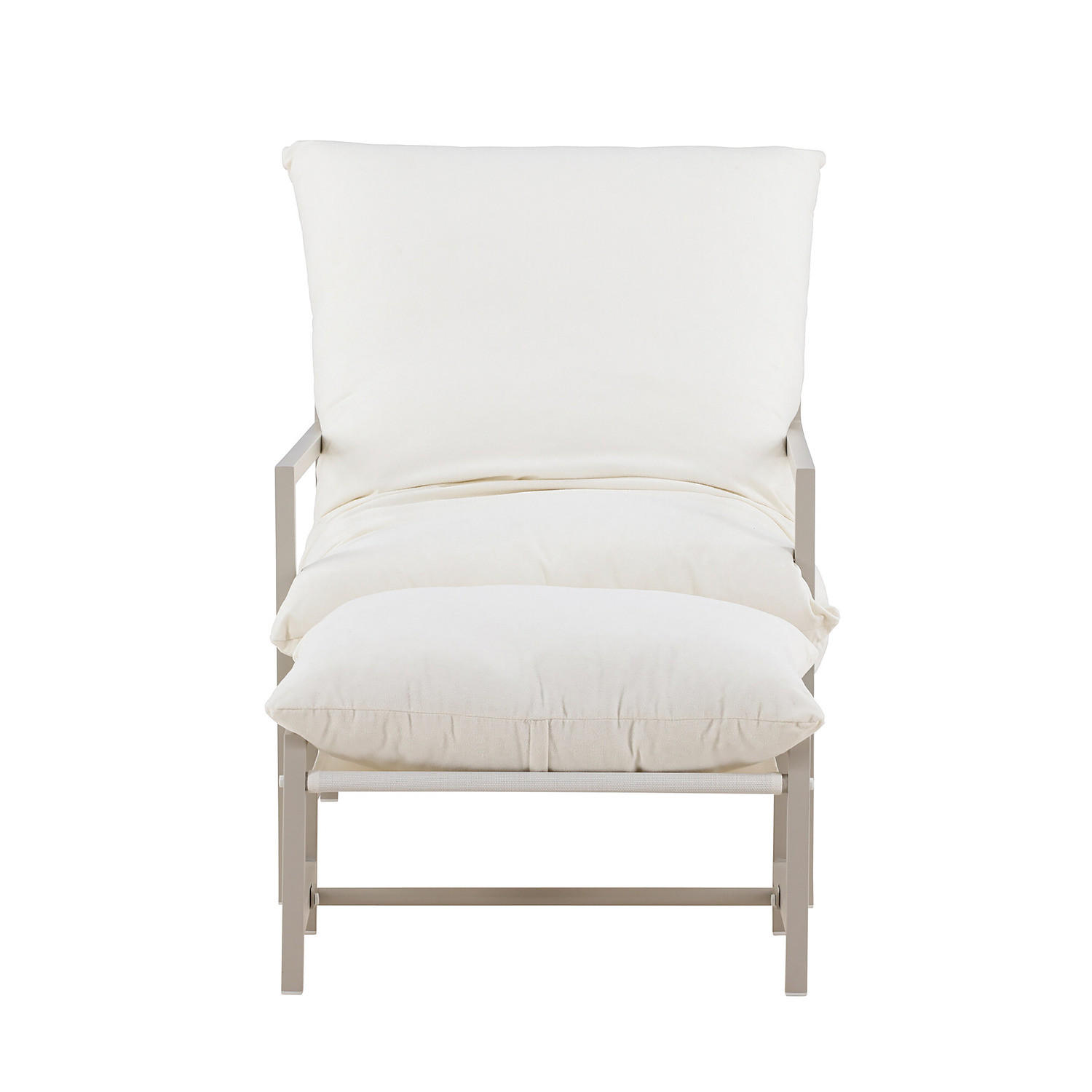 LOUNGESESSEL - Beige, Metall (67/68/128cm) - home24
