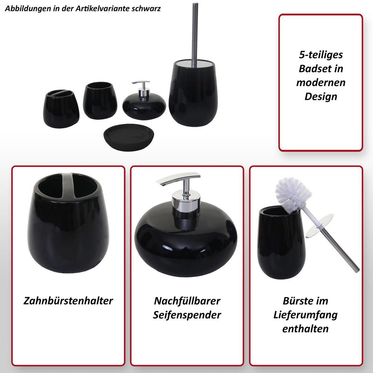 BADSET Grau - Grau, Keramik (12/33/12cm) - MCW