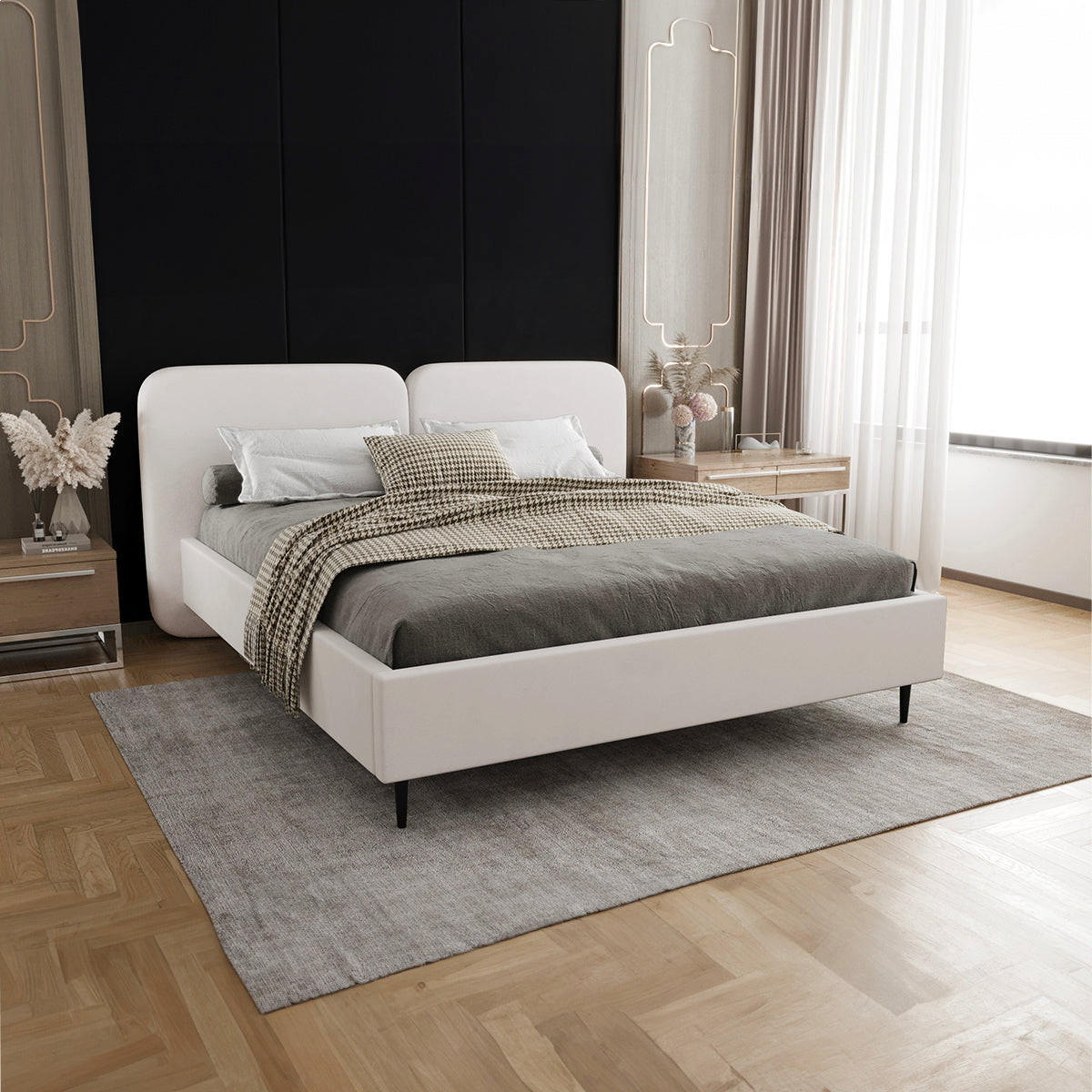 BOXSPRING KREVET 160/200 Luz Bijeli - bijela, drvo (160/200cm) - Petits-meubles