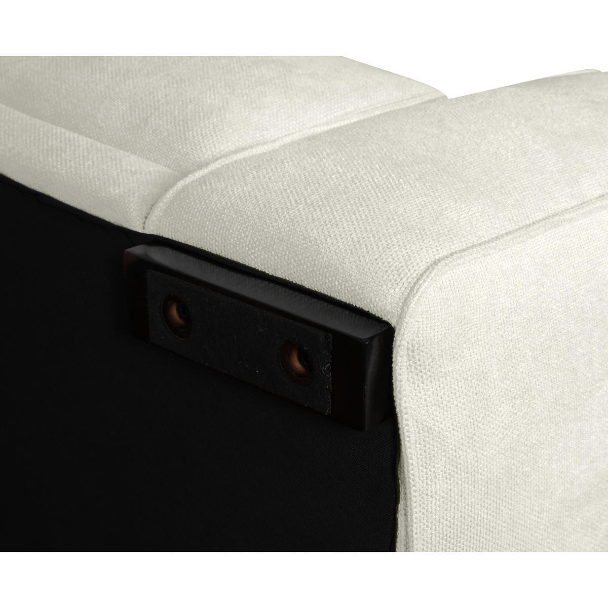 ECKSOFA Webstoff Sand - Beige/Schwarz, Holz/Textil (105/305cm) - Furnhouse