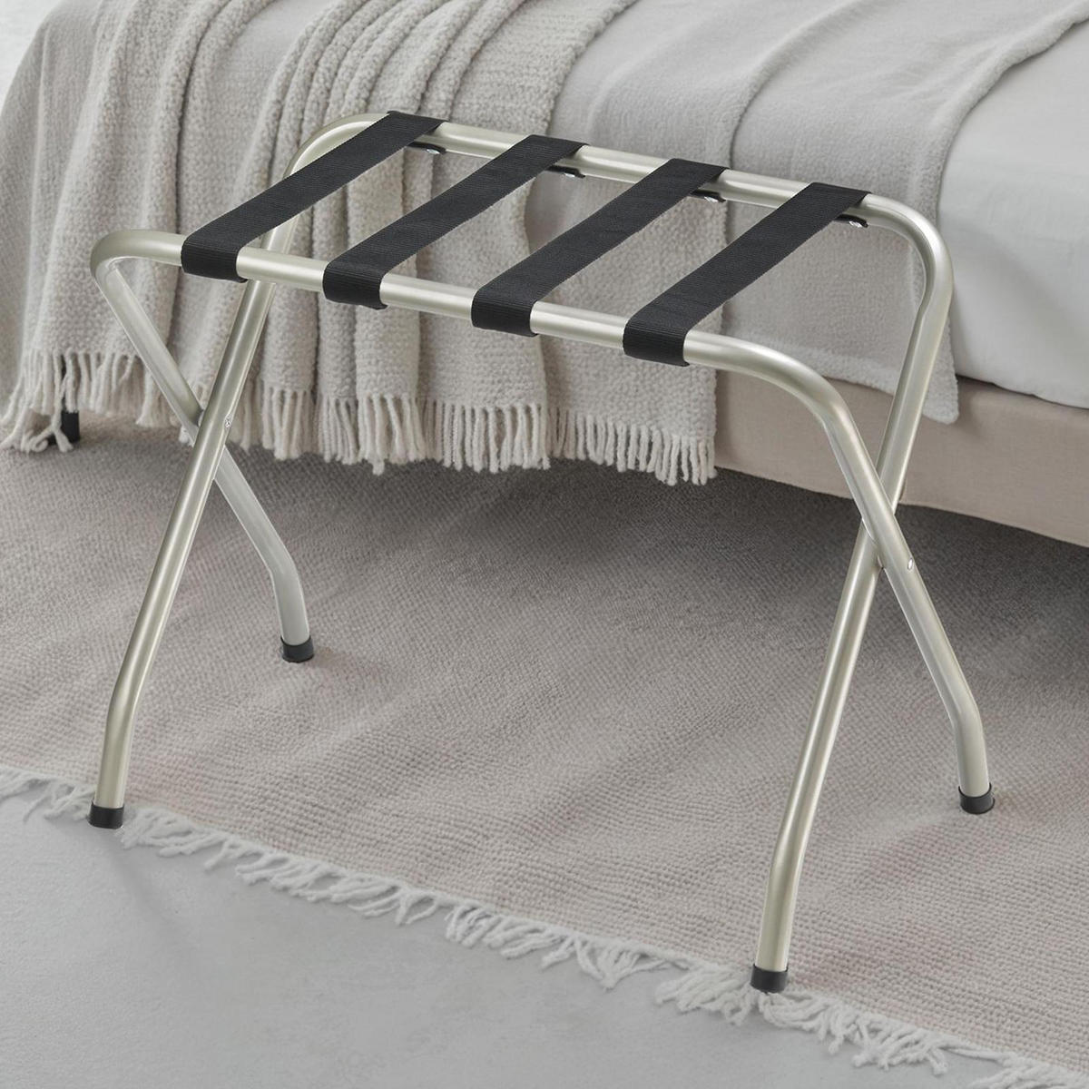 KOFFERSTÄNDER LUGGAGE - Champagner, Metall (67/54/40cm) - CARO-Möbel