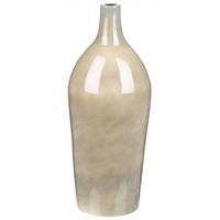 BLUMENVASE Terrakotta beige Leganes - Beige, Stein (47cm) - Beliani
