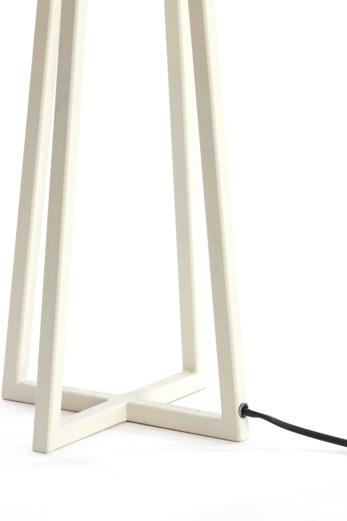 LAMPENFUSS Miley Weiß 21/21/56 cm - Weiß, Metall (21/21/56cm) - Light & Living