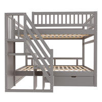 ETAGENBETT 140/200 cm Grau - Grau, Holz - Raumix