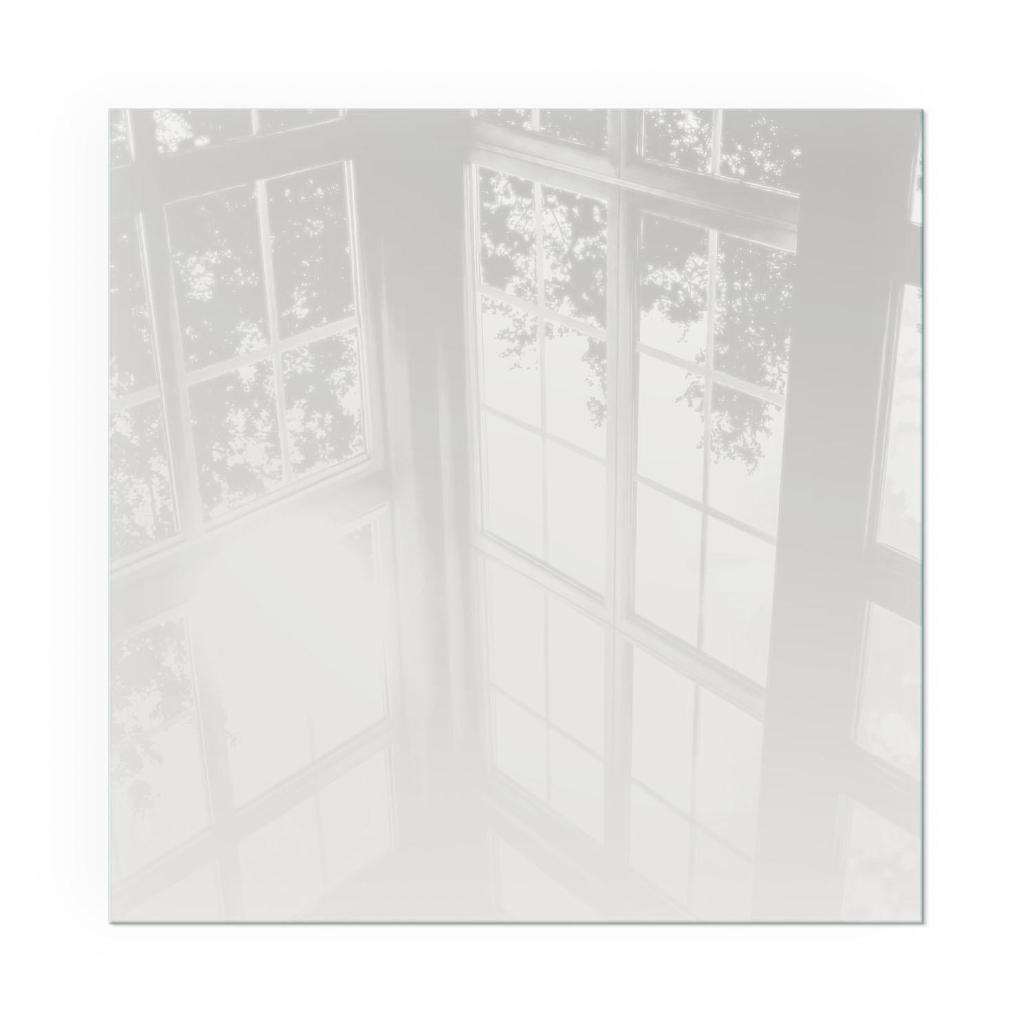 GLASPLATTE für Kamin 50x50 cm - Grau, Glas (50/50/0.4cm) - TULUP