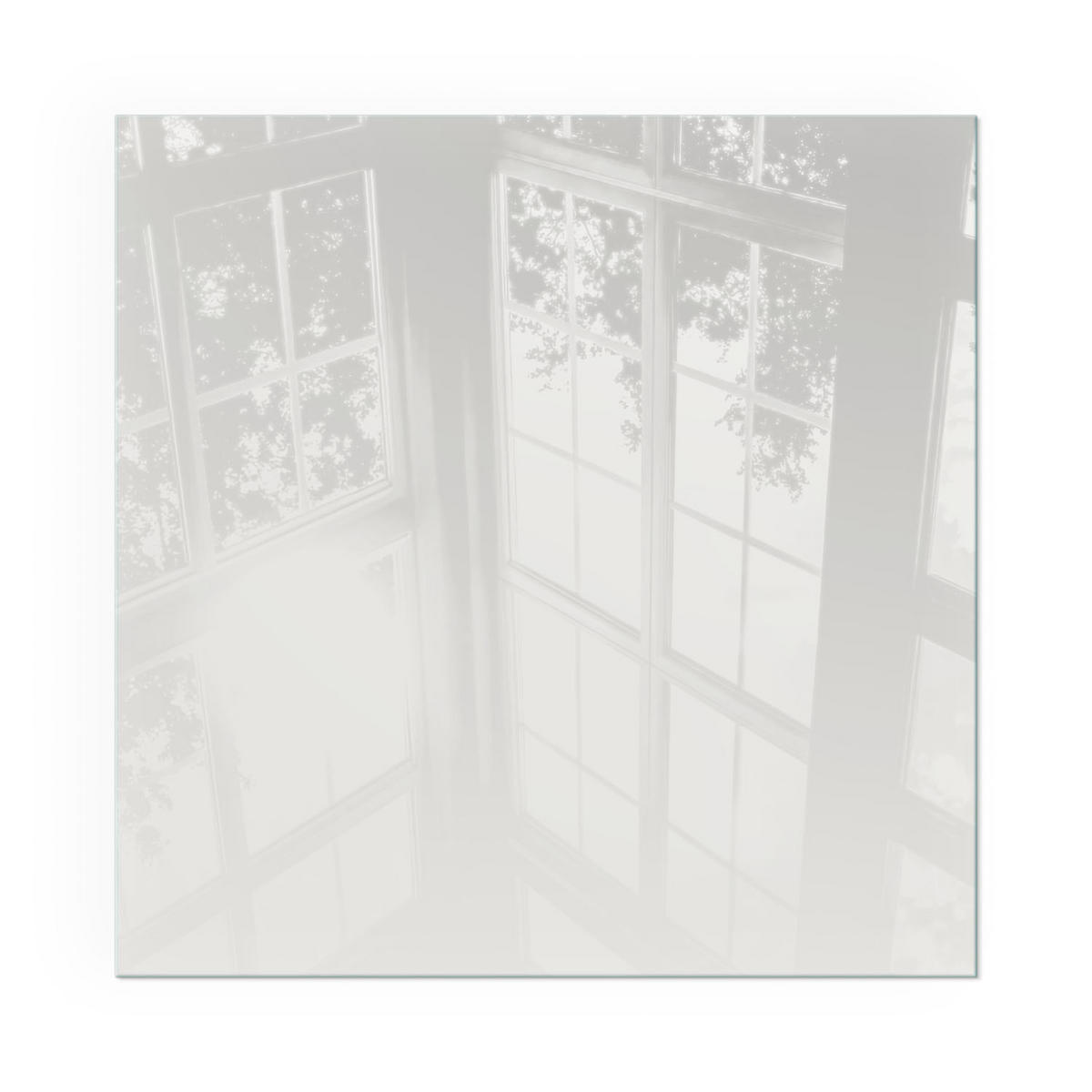 GLASPLATTE für Kamin 50x50 cm - Grau, Glas (50/50/0.4cm) - TULUP