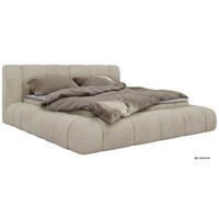 AMERICKÁ POSTEĽ NUBEA 140/200 - Béžová Samet - Topper T25 - H4 (tvrdý) - čierna/béžová, textil/plast (140/200cm) - MKS