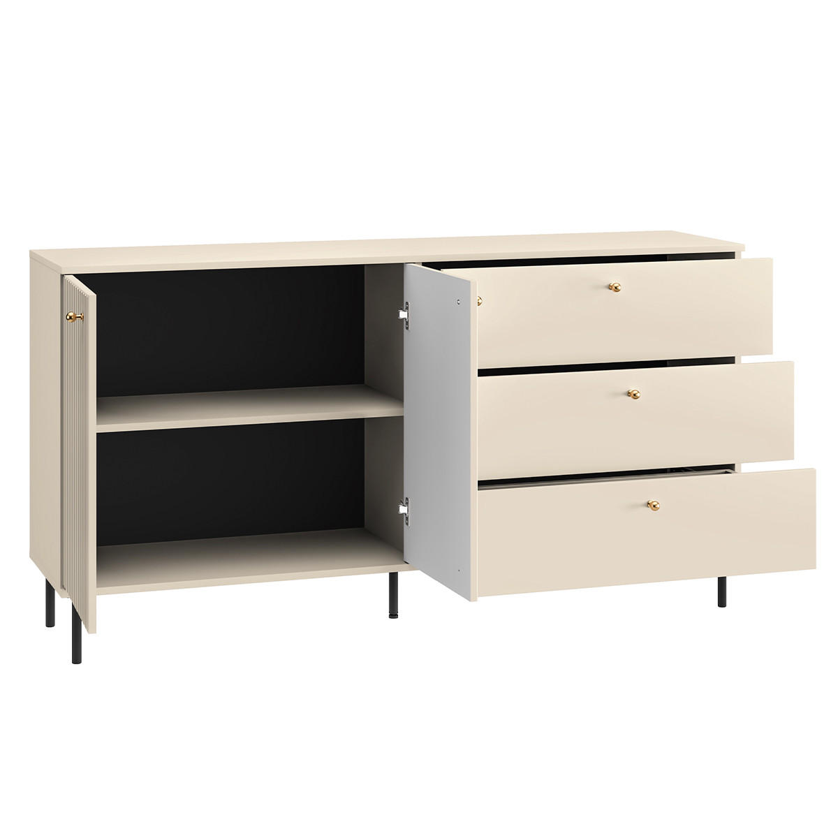 SIDEBOARD Nova Beige - Beige, Holzwerkstoff (160/85/40cm) - Petits-meubles