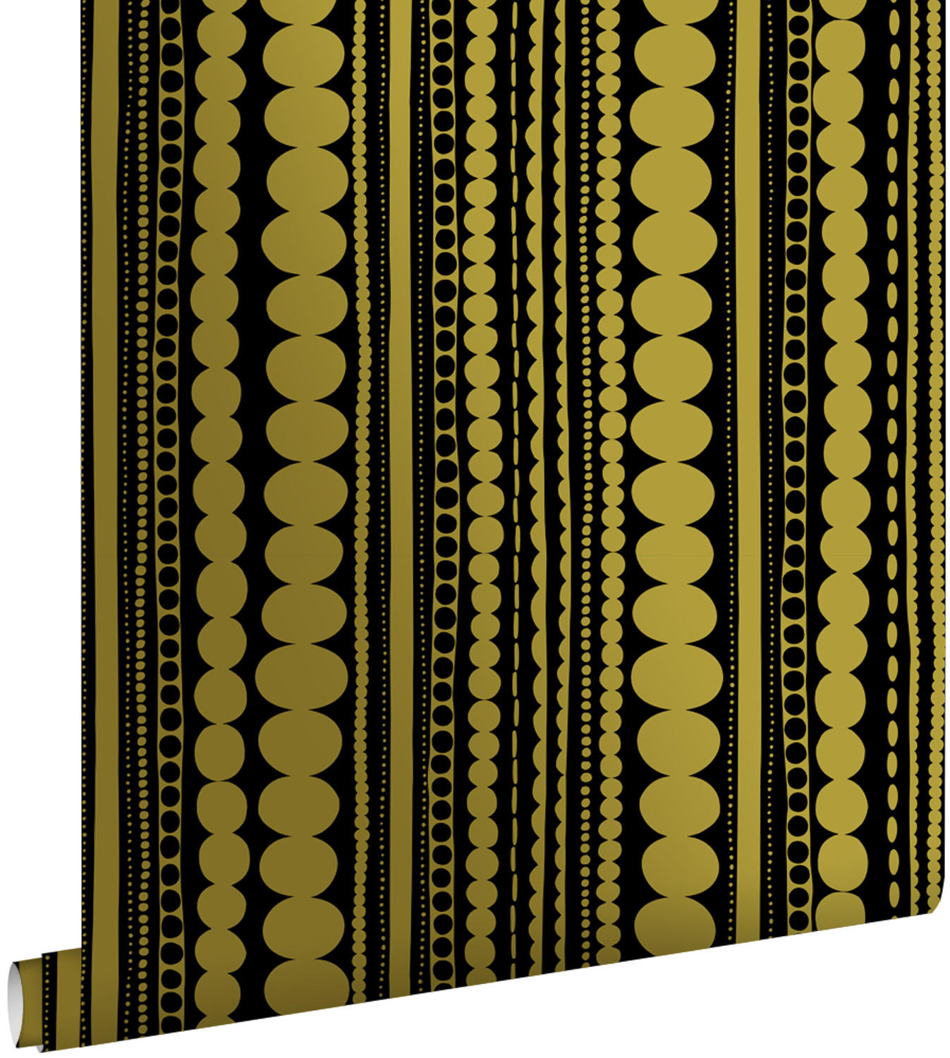TAPETE Perlen 53 cm x 10.05 m - Goldfarben, Papier (53/1000cm) - ESTAhome