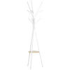 GARDEROBENSTÄNDER - Weiß, Holzwerkstoff/Metall (45/180/45cm) - HOMCOM