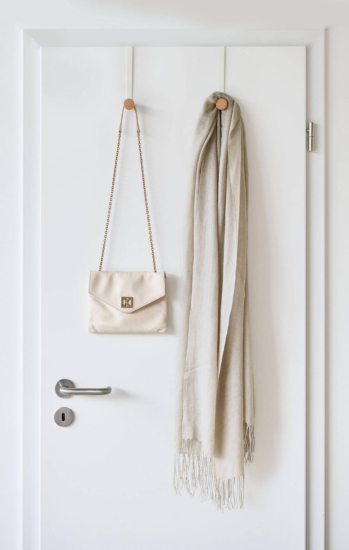 TÜRHAKEN Metall 2er-Set - Weiß, Metall (8/18/3cm)